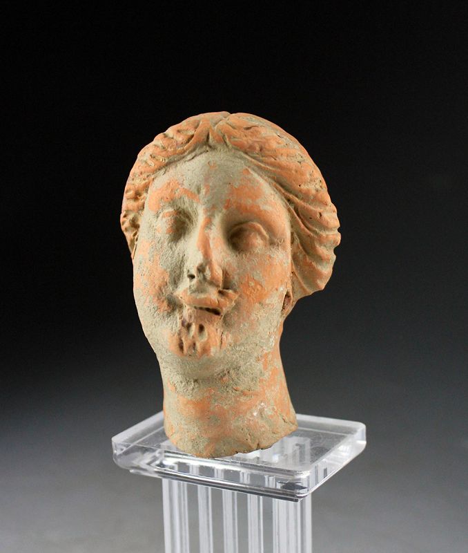 Massive large sculptural head of Greco-Roman female deity