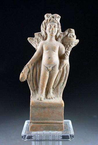 Exceptional early Roman terracotta figure of Eros, 1st. cent. AD