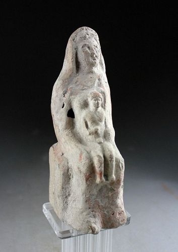 High quality early Etruscan / greek terracotta of Mother & child!