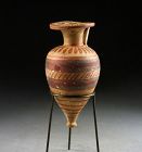 Greek Piriform pottery Aryballos, Proto-Corinthian, ca. 645 - 630 BC