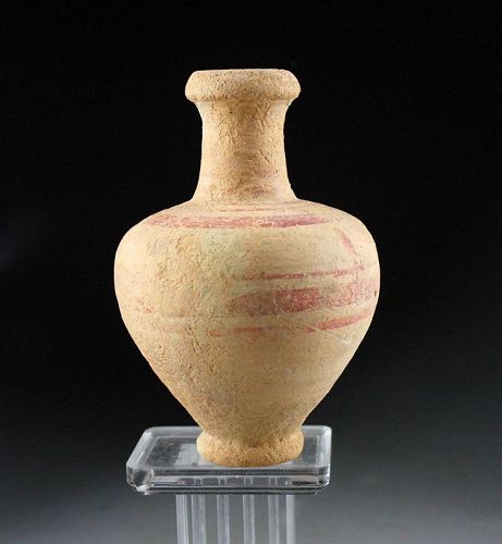 Nice Greek pottery vase or flask, 5th.- 2nd. cent. BC