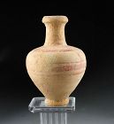 Nice Greek pottery vase or flask, 5th.- 2nd. cent. BC