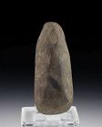 Pre Columbian Grey Hardstone axe, ca. 1st. millenium BC