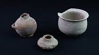 Lot of three Roman pottery jars, 1st-3rd cent AD