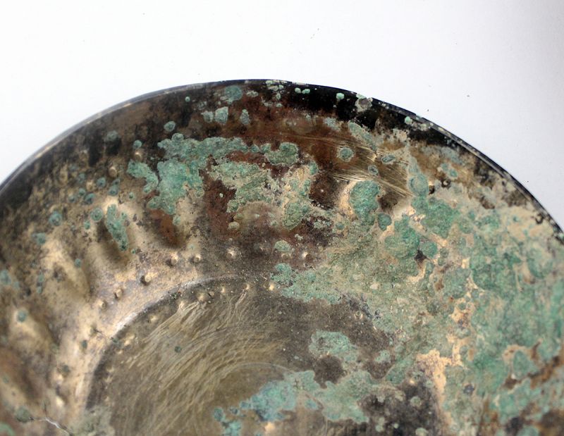 Pair of interesting Sasanian silver bowls, 3rd.-6th. cent. AD