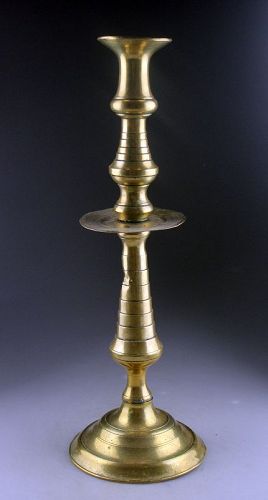 Huge brass church candelabre or candlestick, European, c. 18th. cent