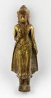 Lovely early Indian brass figure of Buddha, c. 16th.-17th. cent.