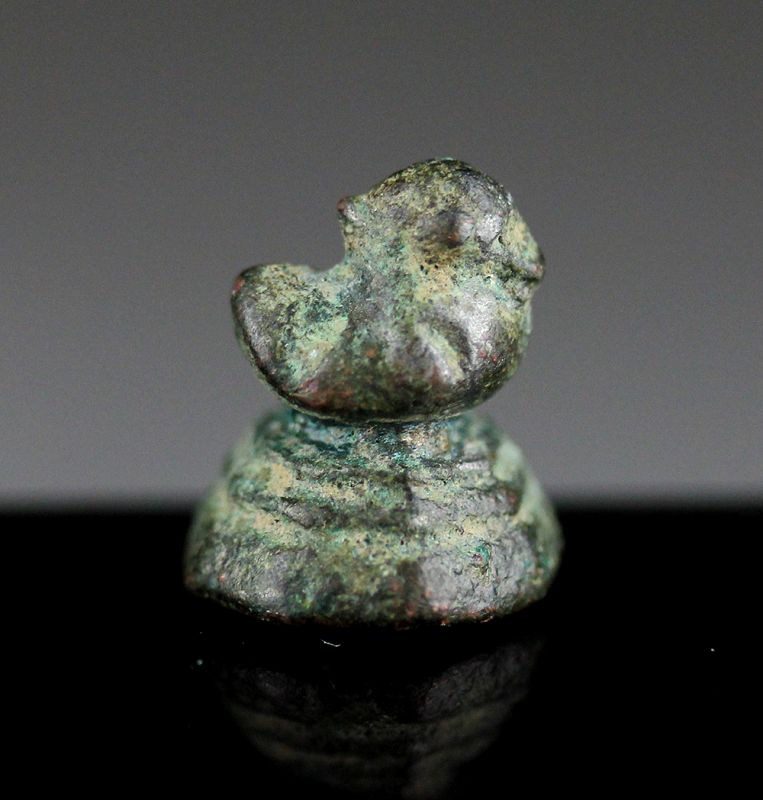 Very Early Mon Duck bronze opium weight of 1/3 tical c. 1600 AD!