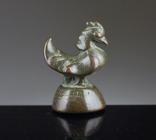 Beautiful old Shan Karaweik bronze opium weight, Burma, c. 1760!