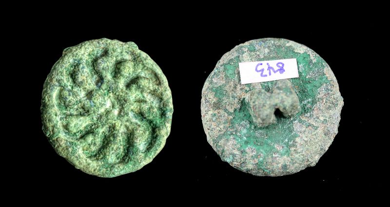 Rare & beautiful Bactrian bronze seal, 3rd. millenium BC