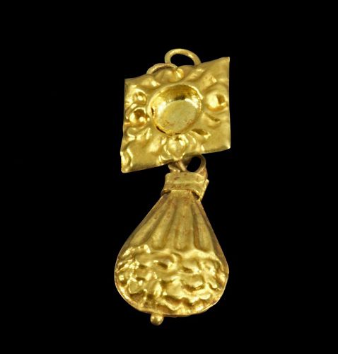 Elaborate two-section gold earring, Roman 2nd.-4th. cent  AD