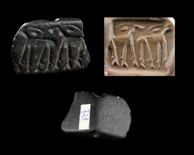 Large Gable stamp stone seal, Anatolia, 4th.-3rd. millenium BC