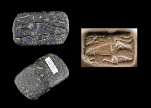 High quality large gable stone seal, Anatolia, c. 3000-2500 BC