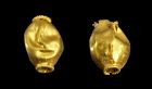 Pair of Roman globular gold beads, c. 2nd.-4th. cent. AD