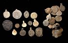 Coll. of 19 Medieval lead seal impressions, c. 13th.-17th. cent. AD