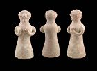 Very large Indus Valley (Bajaur) terracotta female Idol, 3rd. mill. BC