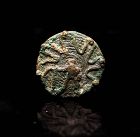 Rare massive Amlash figural bronze ring 2nd. millenium BC!