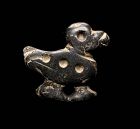 Lovely large Moche Mochica blackstone Amulet of Bird, 100 to 300 AD
