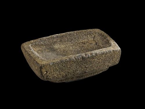 Rectangular basalt mortar, Egypt, Middle Kingdom, 2137 - 1781 B.C.