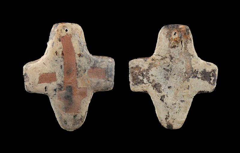 Interesting large Egyptian stone cross, Christian, c. 100-500 AD