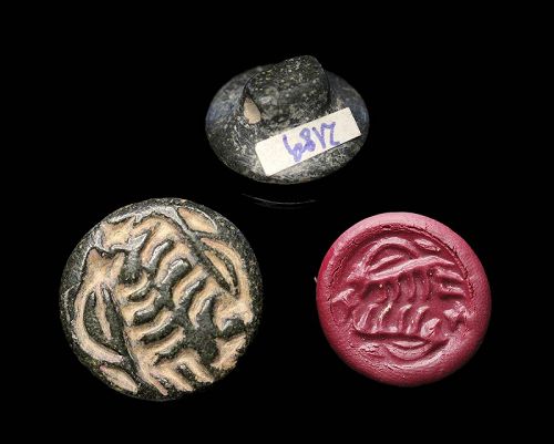 Late neolithic Uruk - Early stone seal, Anatolia 3rd. mill. BC