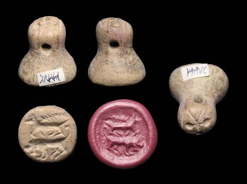 Large & elaborate stone Stamp seal, Hittite Empire