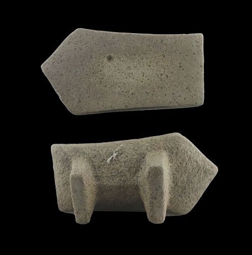 Vulcanic stone Mortar and Pestle, Hindu Java, c 9th.-11th. cent.AD