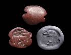 Rare Jasper Gable seal w Turtle, Western Mesopotamian, 4th. mill. BC