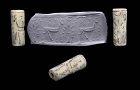 Large Middle Assyrian cylinder seal, Mesopotamia 16th.-12th. cent. BC