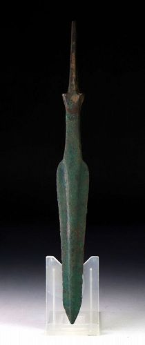 Choice Amlash / Luristani tanged Bronze Lance, c. mid 2nd. mill B.C.