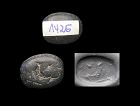 Choice scaraboid stone seal, Middle Assyrian, c. 1400-1100 BC
