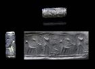 Late Pre-Dynastic stone cylinder seal, Mesopotamian, c. 2600 BC