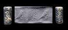 Nice cylinder seal with bird, Western Mesopotamia, 2nd. mill BC