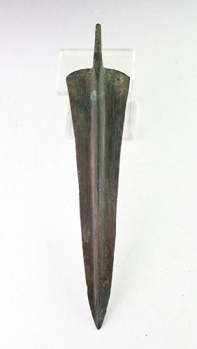 An Ancient Near East Tanged Bronze Dagger, 2nd mill BC