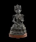 Rare Chinese Yuan / Ming Dynasty bronze figure of Tara 13th.-14th. c.