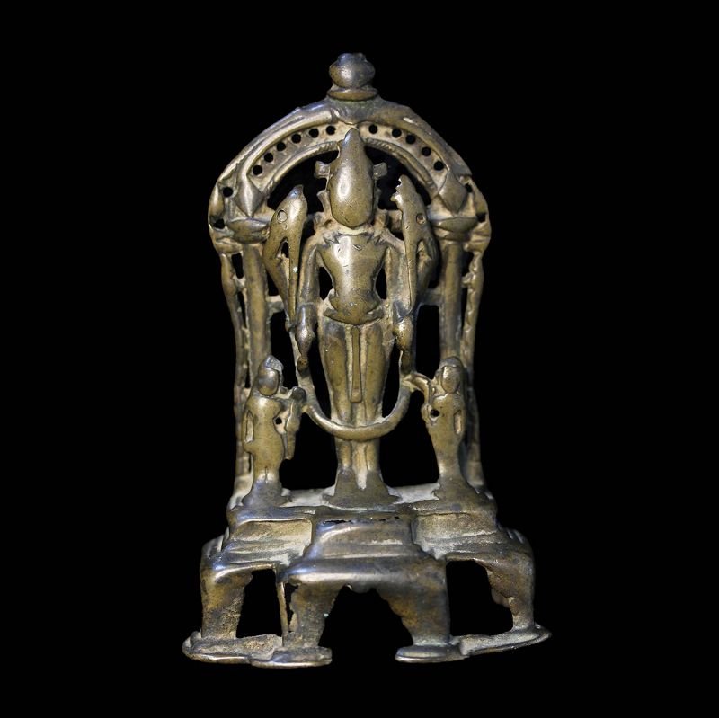 Bronze altar with Vishnu India, Himachal Pradesh, 12th century AD