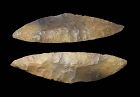 Very large patinated Danish Neolithic sickle, mid-late 3rd. mill. BC