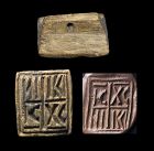 Rare preserved wooden oblat / bread stamp, Byzantine, 8th-10th. c.