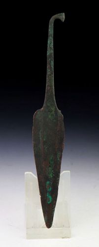 A Tanged Bronze dagger, Ancient Near East, 2nd mill. BC.