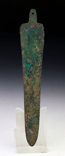Tanged Bronze dagger, Ancient Near East, 2nd mill. BC.