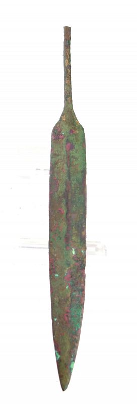 Tanged Bronze Dagger. Ancient Near East, 2nd. mill BC.