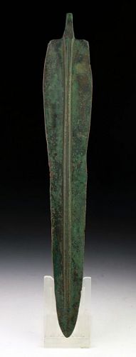 A cast Luristan Ancient Near East Bronze short Sword - 1st mill BC.