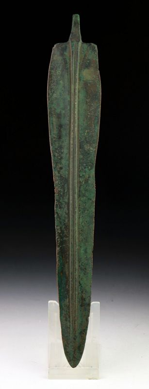 A cast Luristan Ancient Near East Bronze short Sword - 1st mill BC.