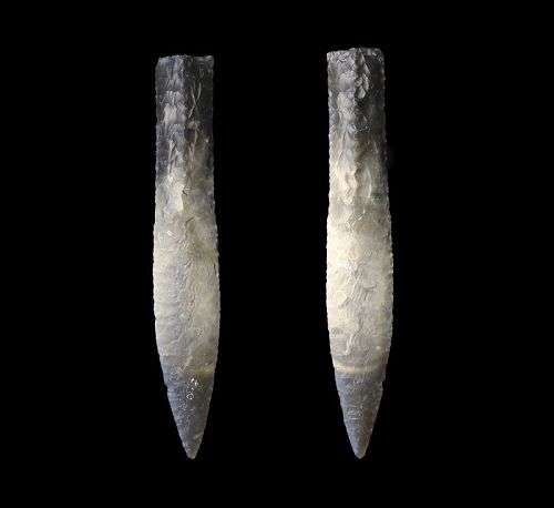 Choice & rare Danish neolithic silex dagger, Type III