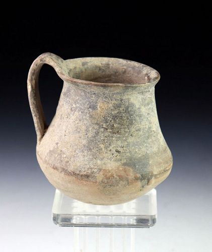 Intact Greek Hellenistic Pottery Jug, c. 3rd.-2nd. BC.