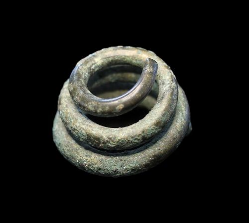 Substantial figure of a coiled snake, Roman Imperial, 1st.-3rd. cent.