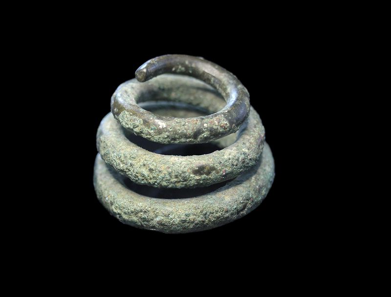 Substantial figure of a coiled snake, Roman Imperial, 1st.-3rd. cent.
