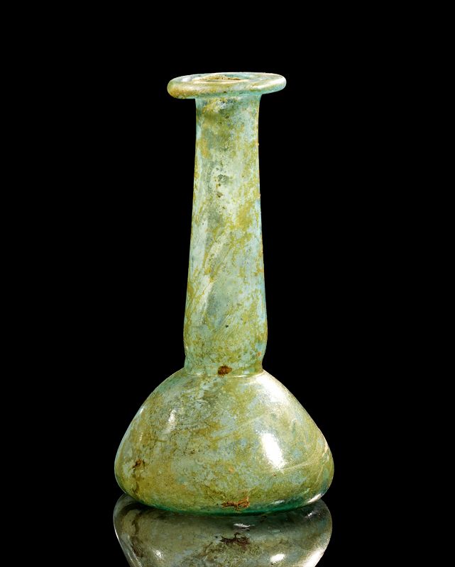 High quality large glass bottle, Roman, 2nd.-3rd. cent. AD