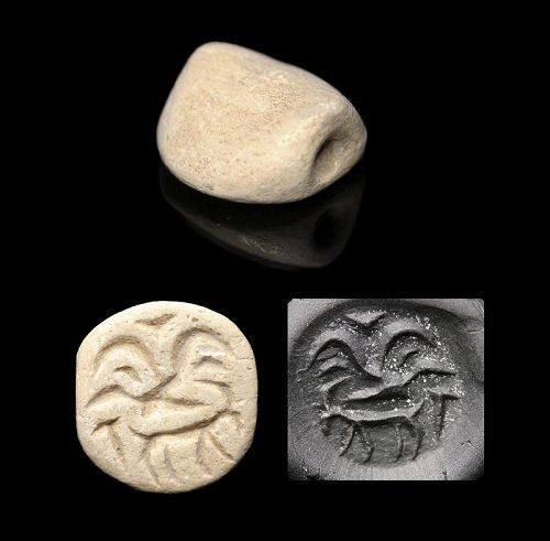 Refined West-Mesopotamian gable stamp seal, early 2nd. mill. BC