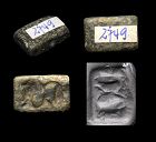 Scarce amuletic stamp seal, Mesopotamia, c. 3rd.-2nd. mill. BC